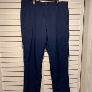 Under armor men’s navy blue stretch waist band golf pants